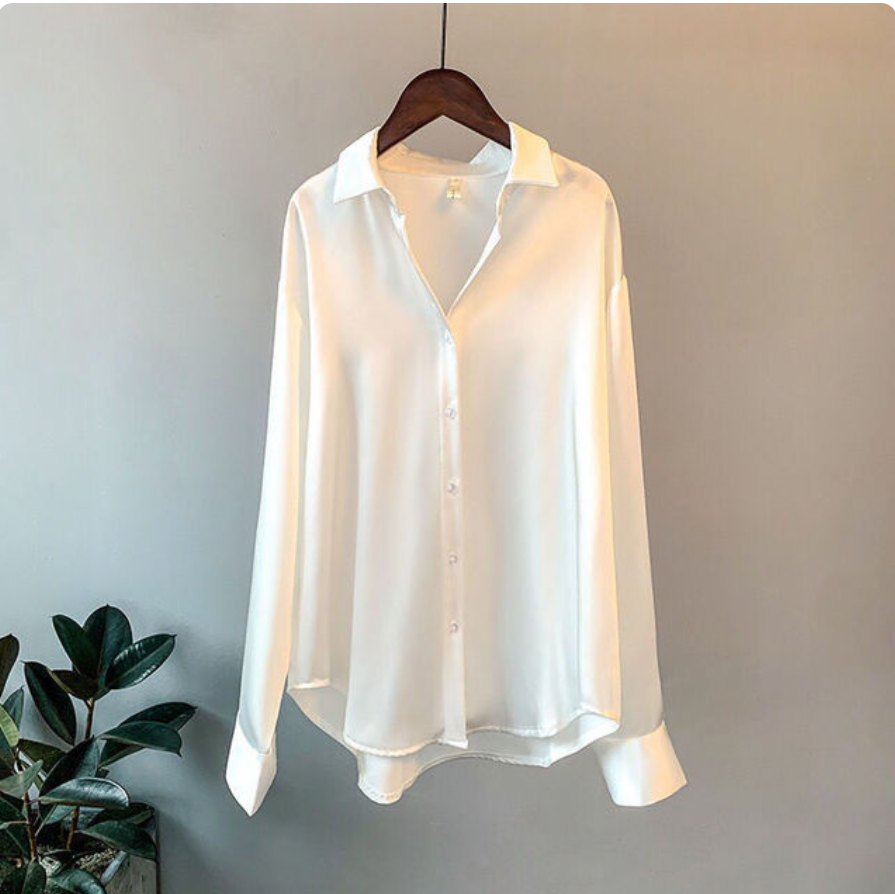 Marjorie® | Elegant Satin Blouse With A Flowing Cut