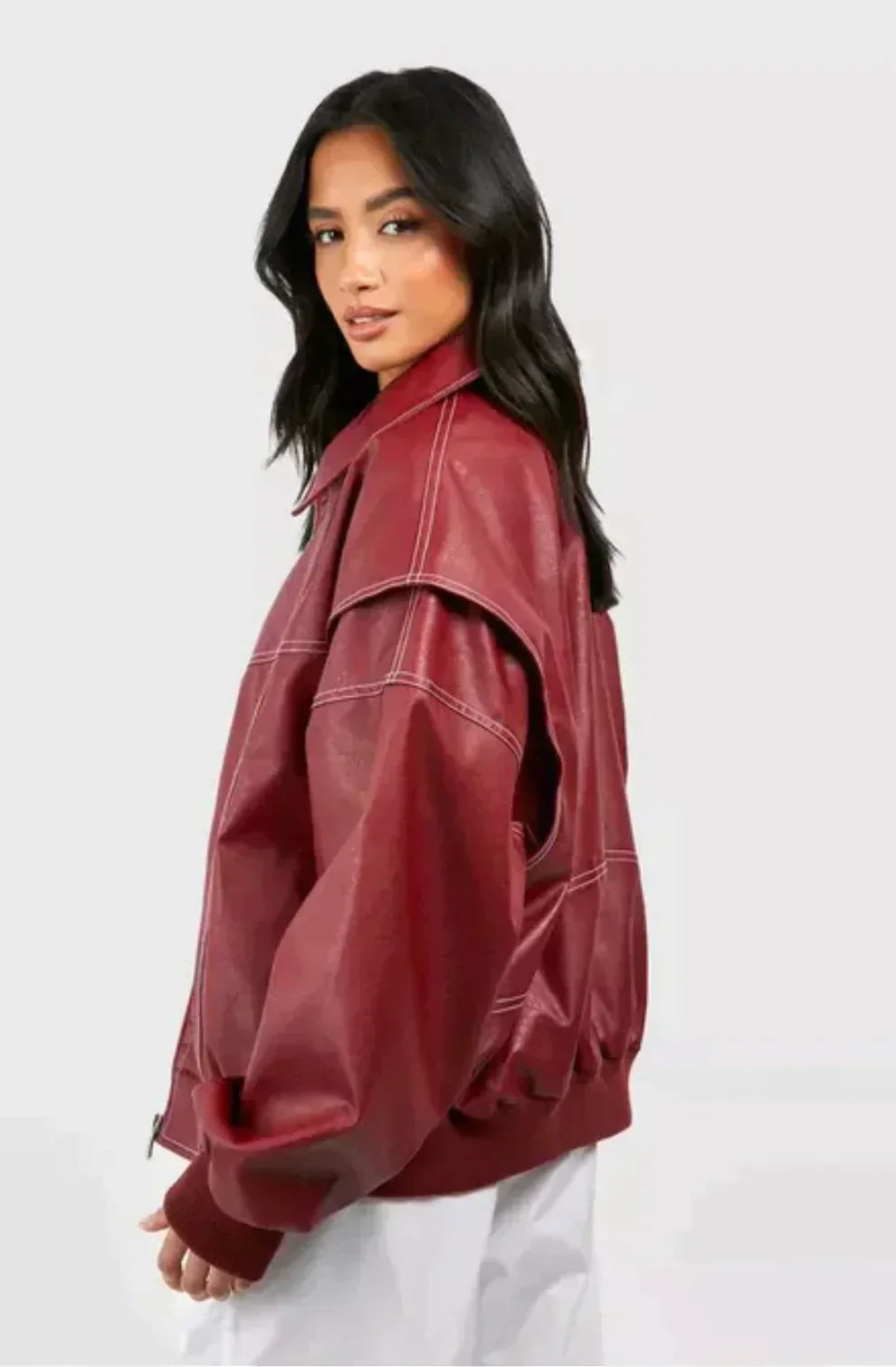 Josefina | oversized leather jacket