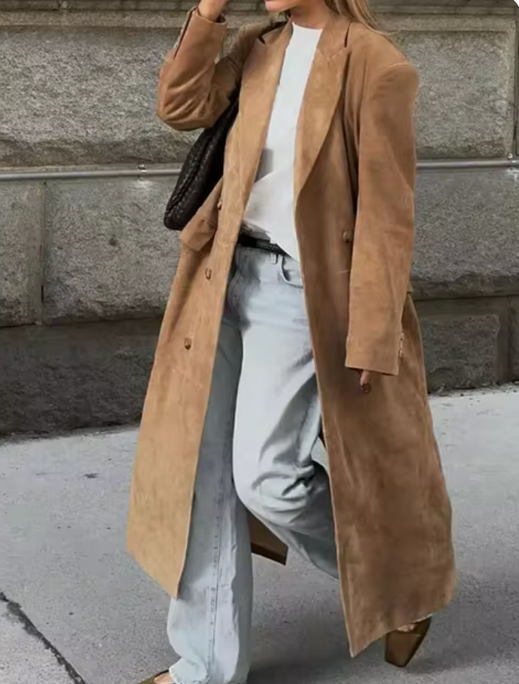 Brigitte | Milano I Long suede jacket