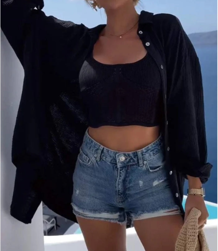 Yolanda® | Eye Sequin Top