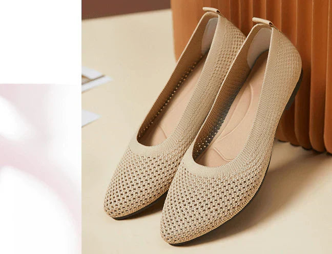 Marcela® | Gray Orthopedic Ballerinas