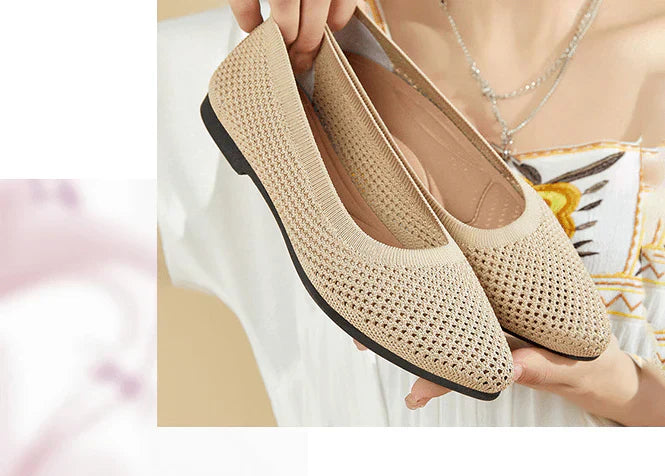 Marcela® | Gray Orthopedic Ballerinas