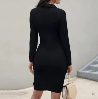 Ella® | Elegant Cocktail Dress With Buttons