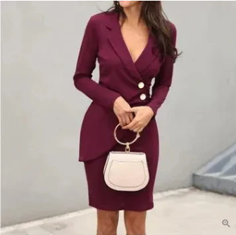 Ella® | Elegant Cocktail Dress With Buttons