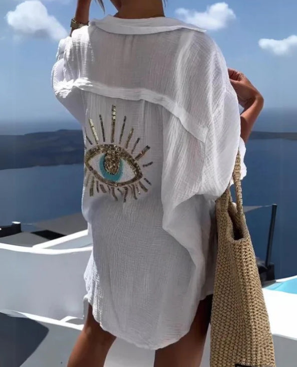 Yolanda® | Eye Sequin Top