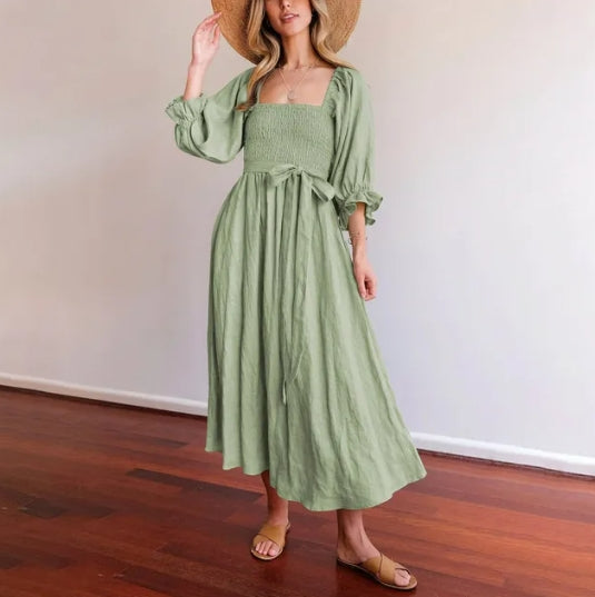 Martina® | French Dress With Ruffle Sleeves