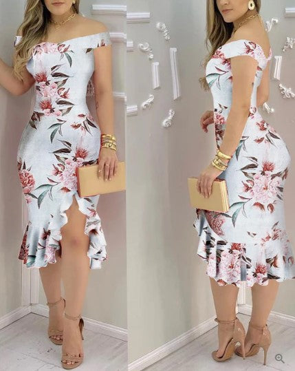 Elisabeth® | Shiny Off-Shoulder Cocktail Dress