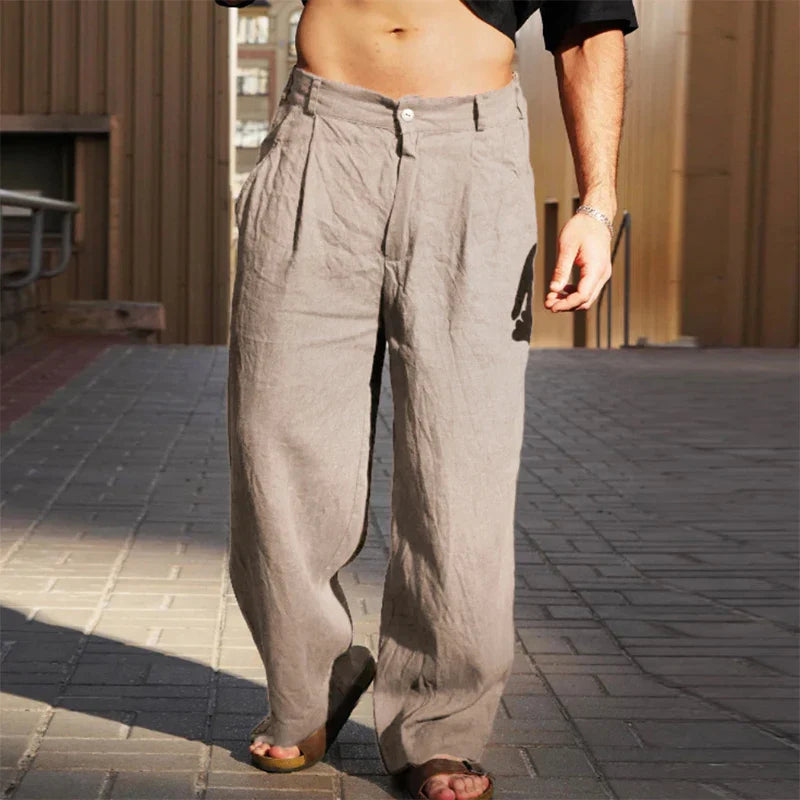 Darren | Stylish Wide-Leg Trousers for Men