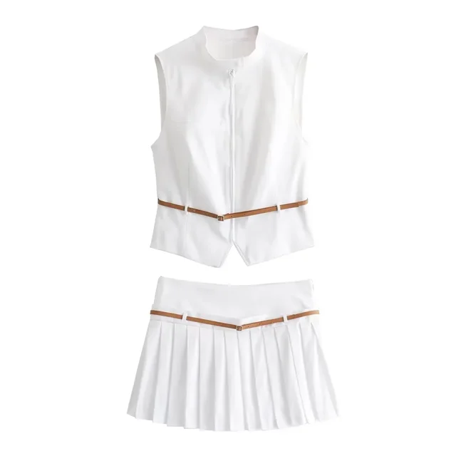 Maricarmen® | Casual Slim Fit Belt Detail Summer