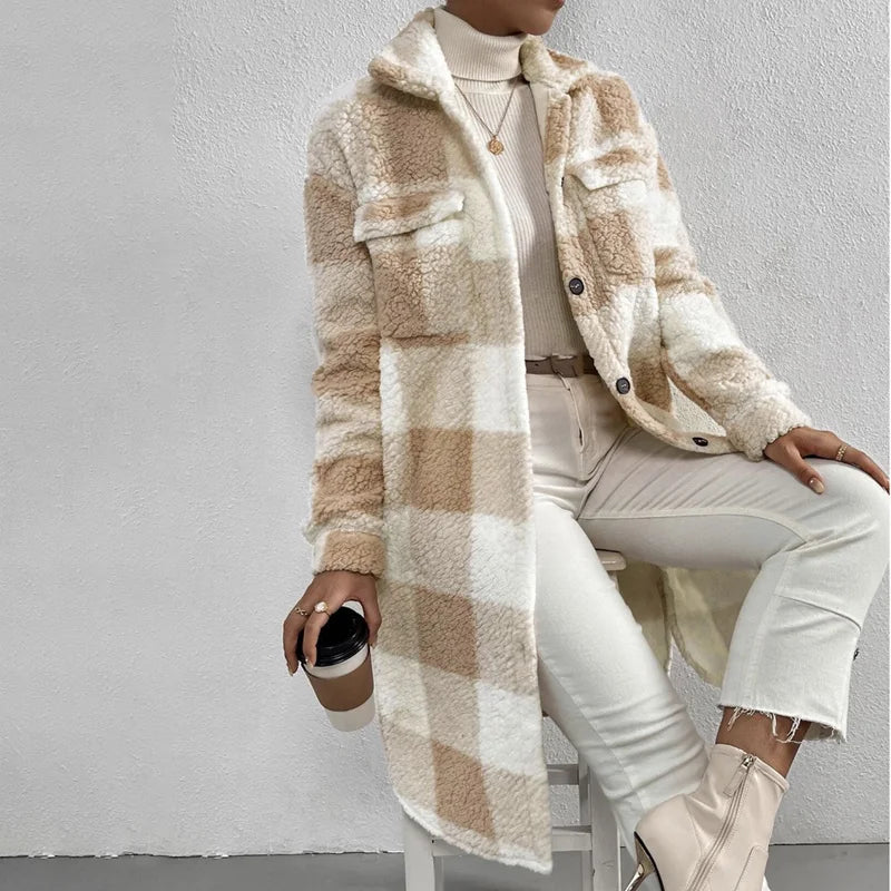 Alessia | Checked women's jacket with fleece lining