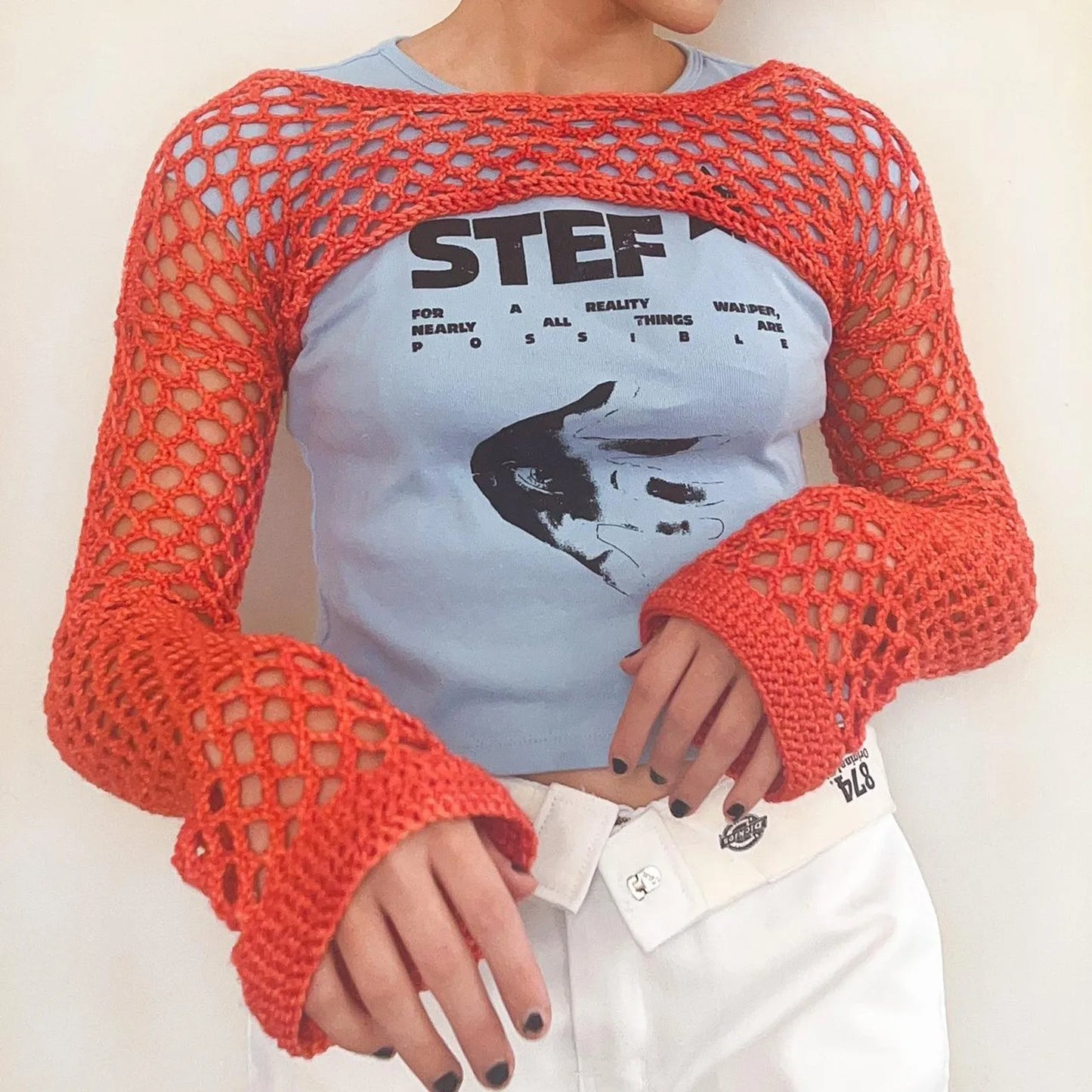 Clotilde® | Mesh crop top for women