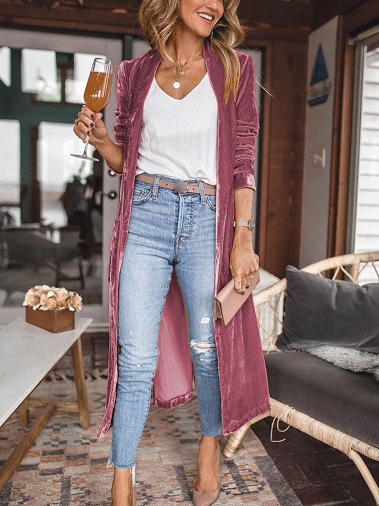 María José® | Uplifting My Way Velvet Kimono Jacket