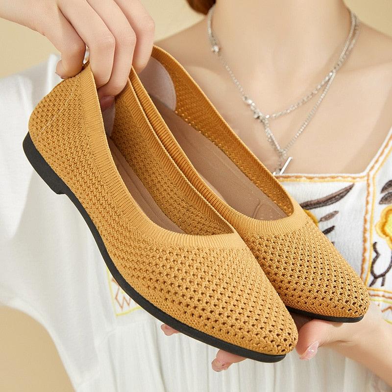 Marcela® | Gray Orthopedic Ballerinas