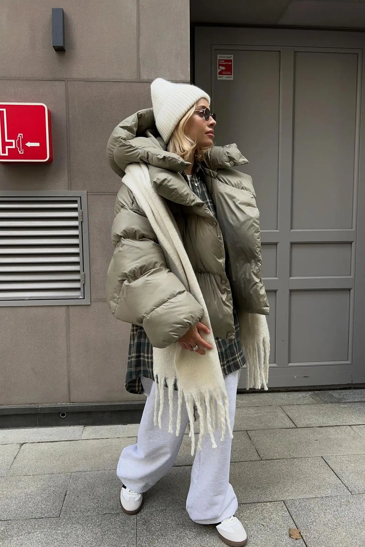 Renata | Cross padded jacket