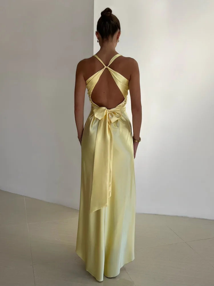 Lydia | Elegant Sleeveless V-Neck Maxi Dress for Special Occasions
