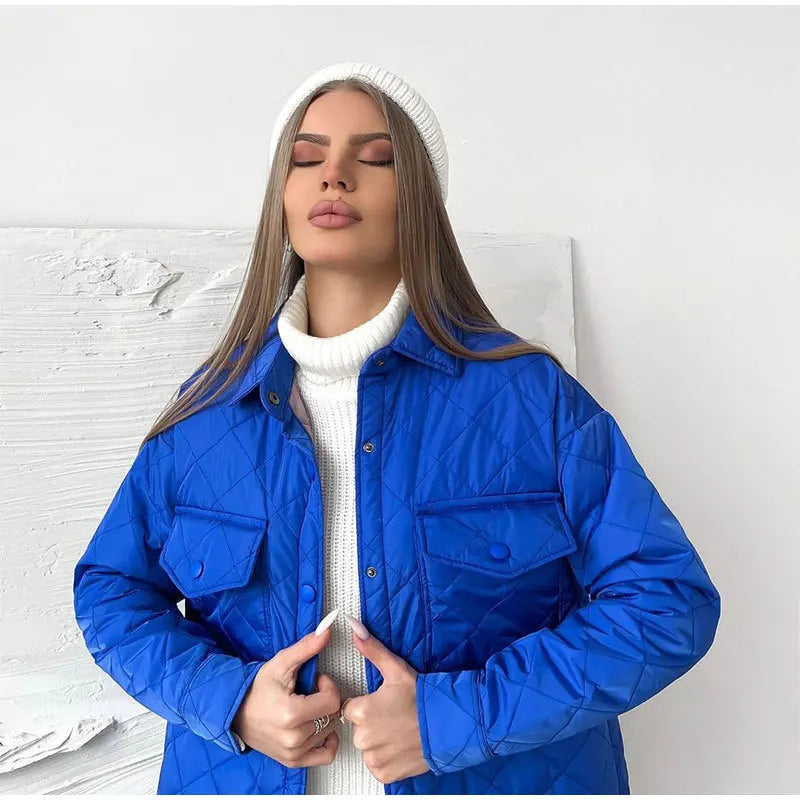 Zaida | Classic padded jacket with snap fasteners for women