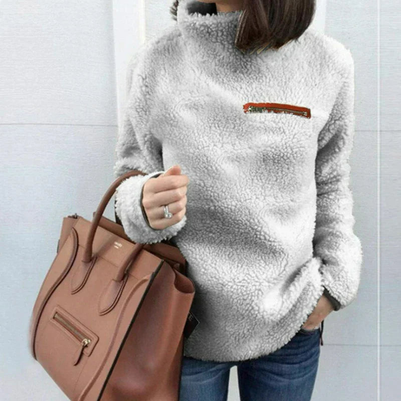 Jesusa | Long sleeve turtleneck sweater for women
