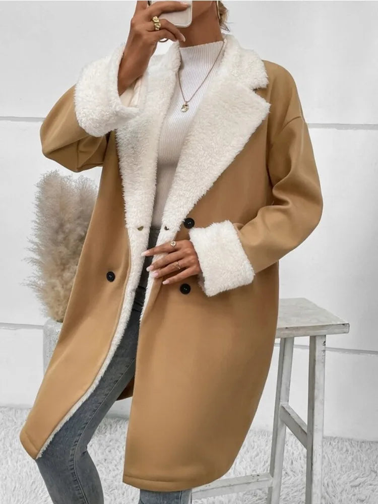 Verónica | Thick women's fleece coat for winter and autumn