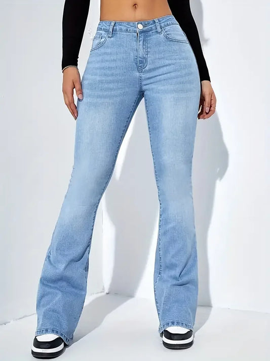 Liliana® | Flared Jeans Stretchy And High Waist