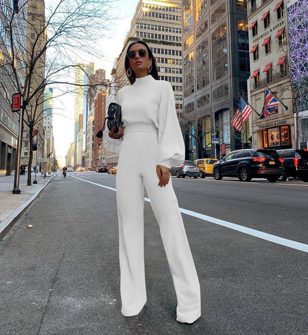 Imelda | Chic overalls with a high collar
