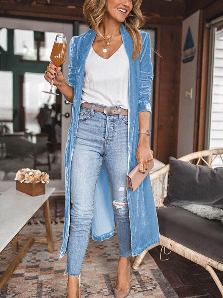María José® | Uplifting My Way Velvet Kimono Jacket