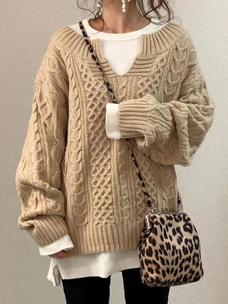 Jessica | Women's sweater with a half-open neckline