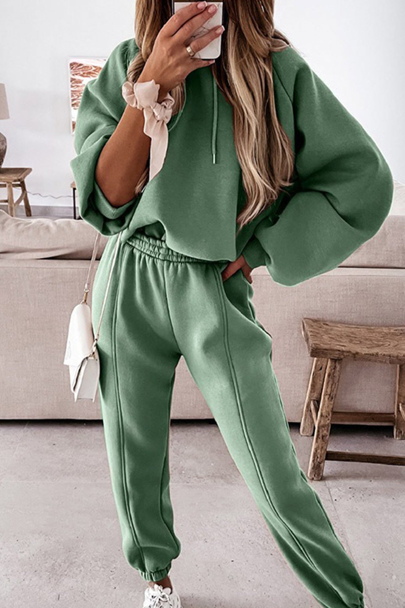 Dayana | Solid color short suits with hood