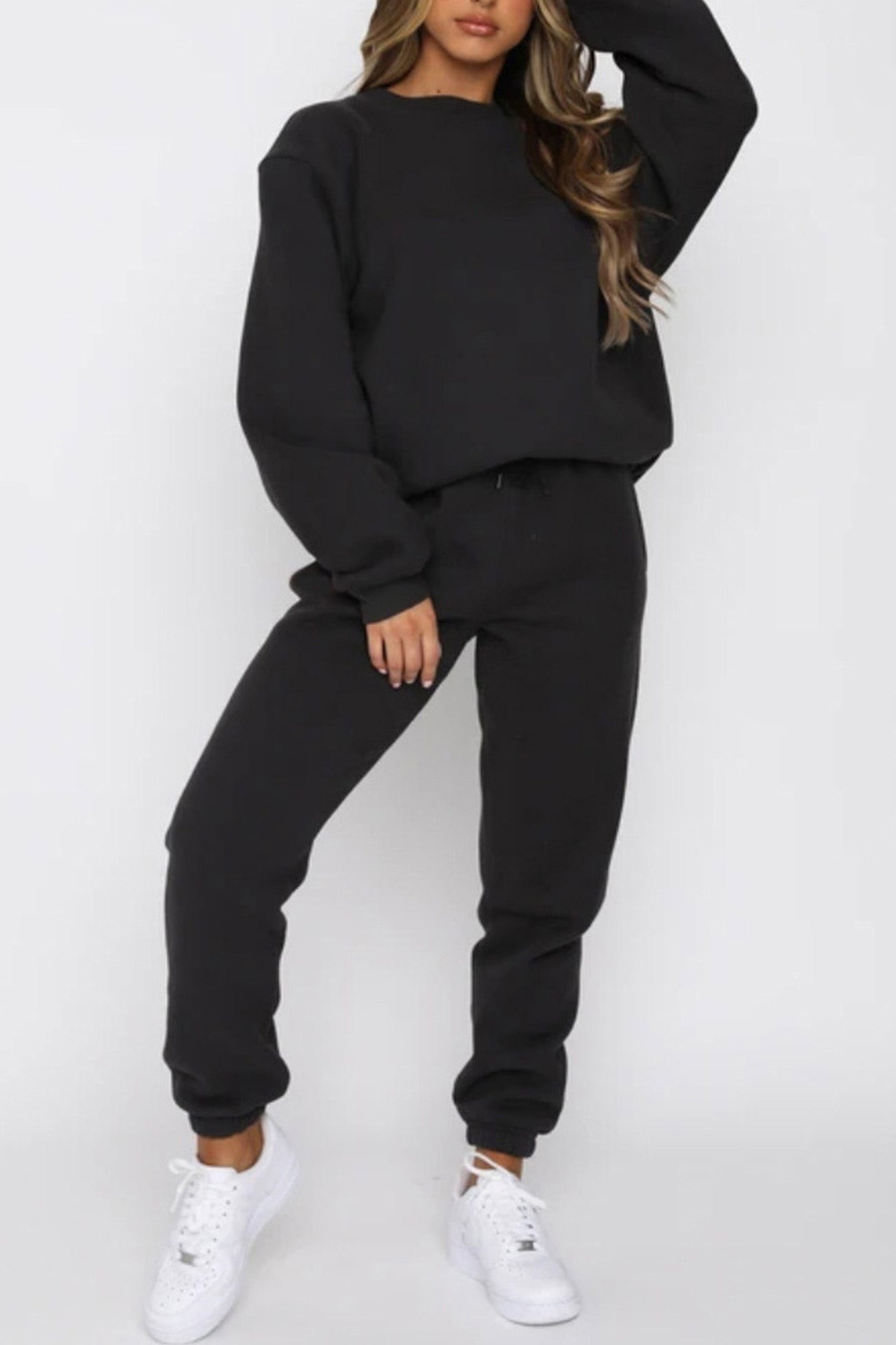 Mirjam | Solid sweatshirt pants set