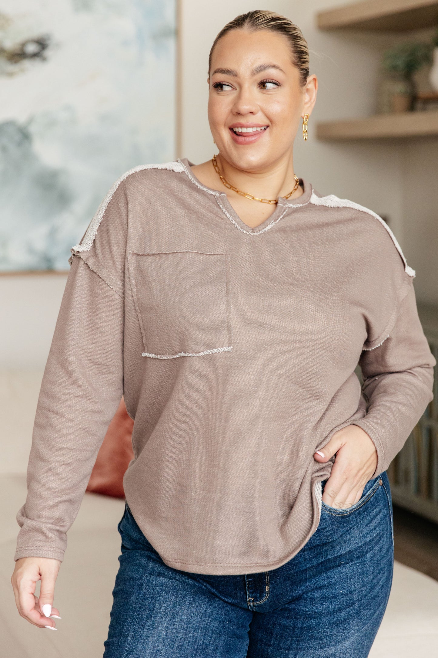 Margot | Spring In My Step V-neck sweater