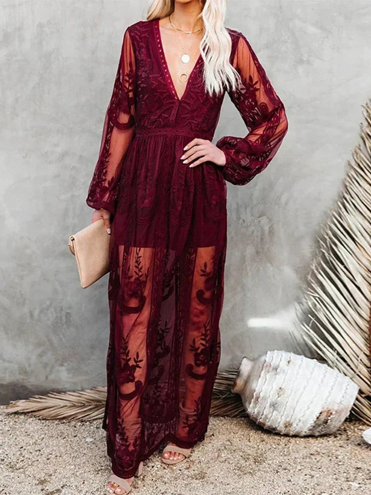 Cinthia® | Maxi Dress Bohemian Lace