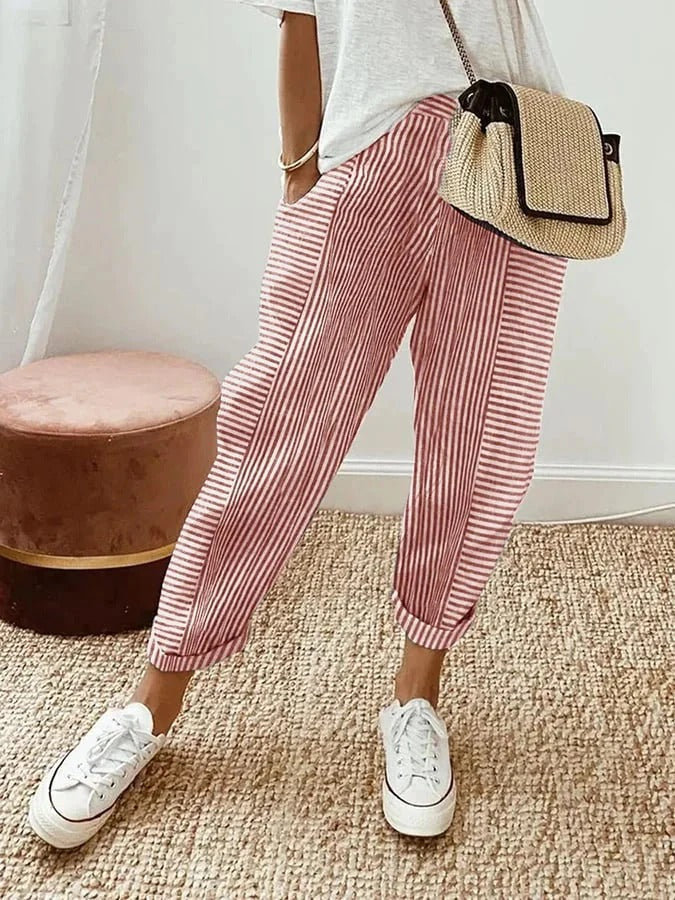 Antonella® | Striped women's trousers