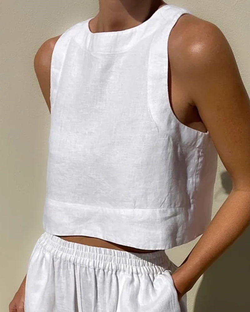 Vanesa® | Lightweight Sustainable Linen Women's Two-Piece Set