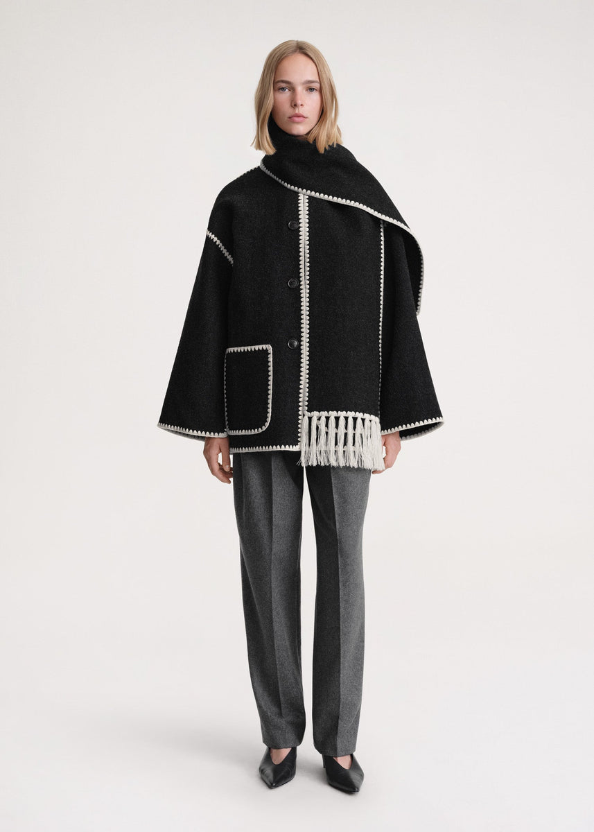 Brigitte | Luxury jacket with scarf