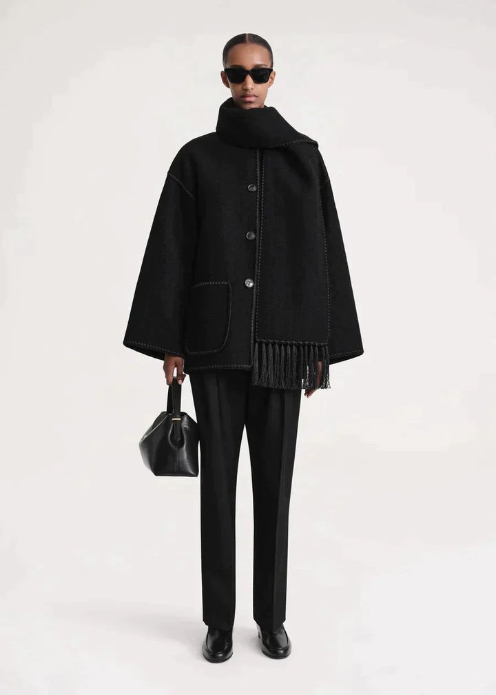 Brigitte | Luxury jacket with scarf