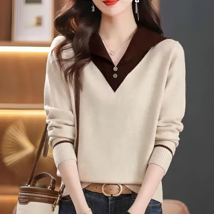 Savannah® | Elegant And Comfortable V-Neck Sweater