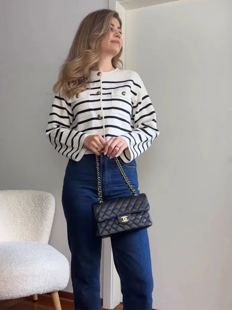 Zaida | striped sweater