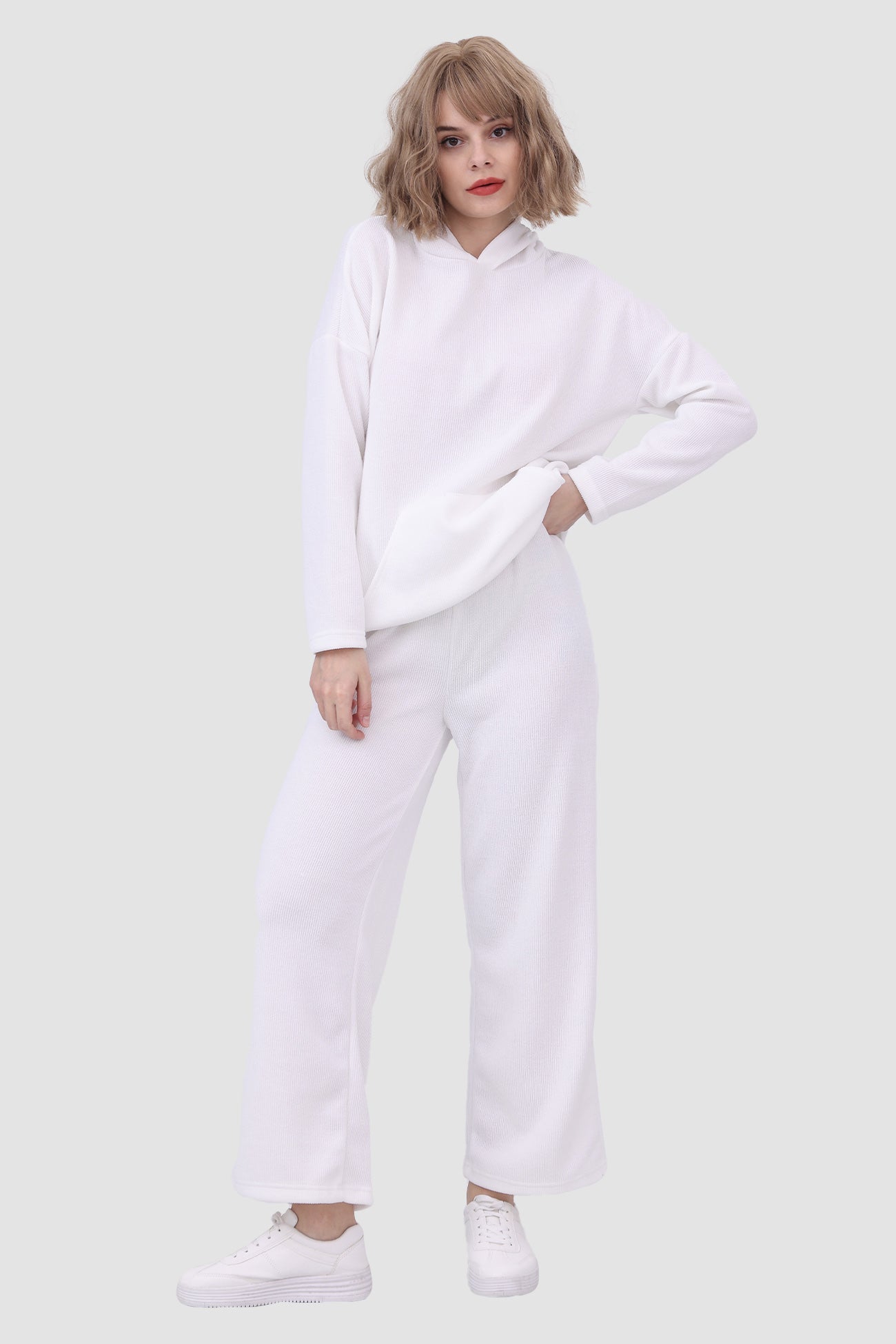 Beatriz | Two-piece plain hoodie
