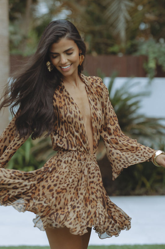 Charlotte | Summer Women Long Sleeve Mini Dress