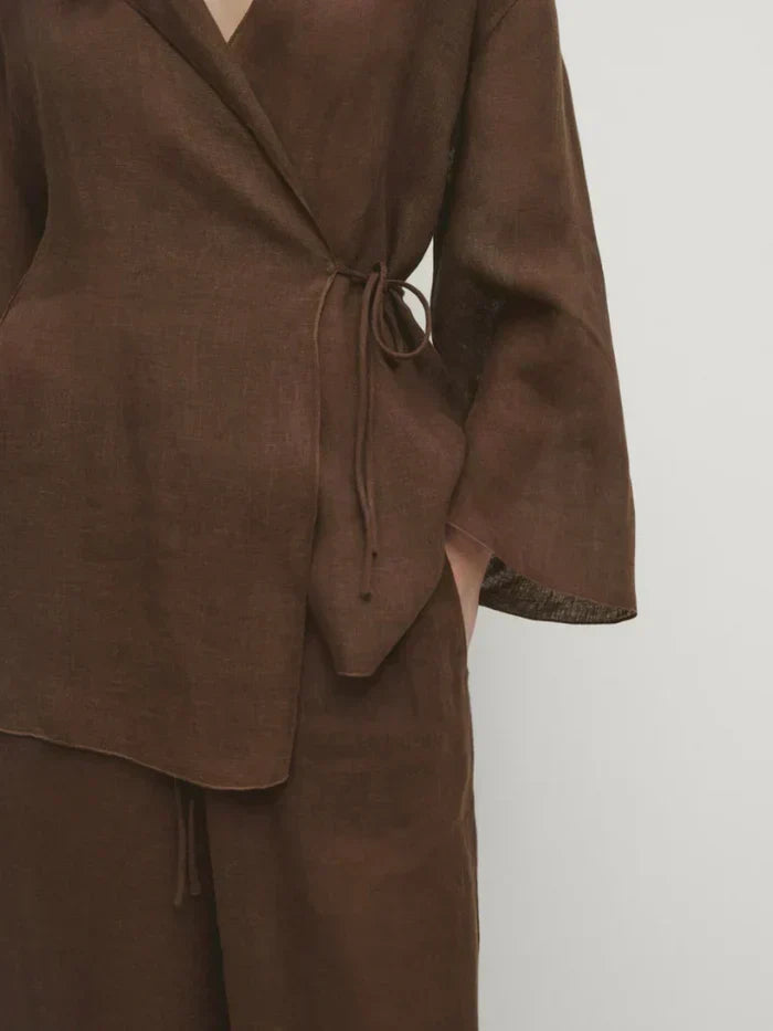 Marita | Linen combination set fall trend 2024