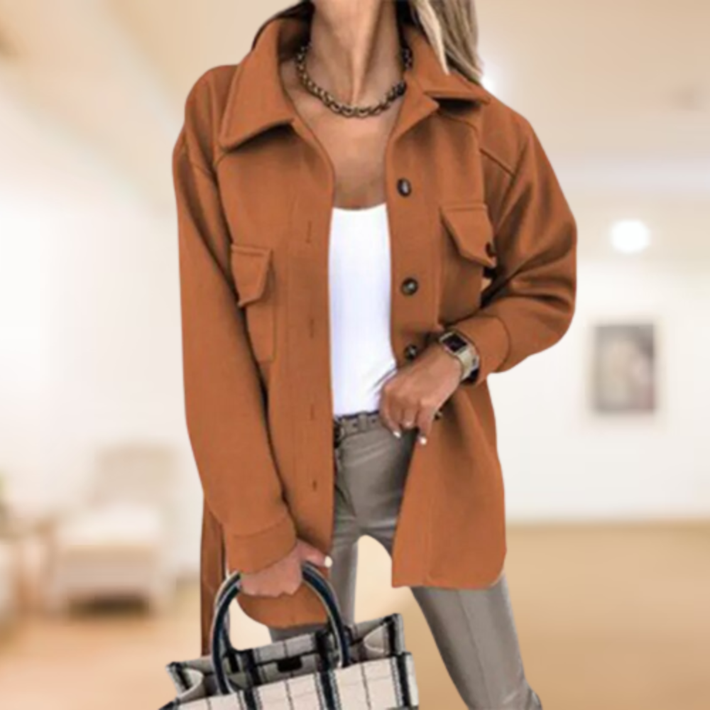 Griselda | Coat with polo buttons