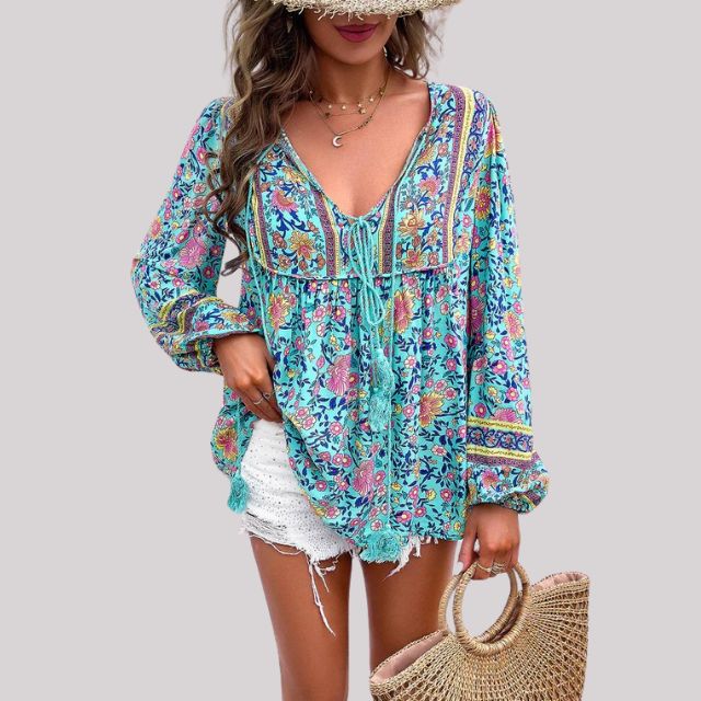 Brusinski® | Boho Paisley Blouse For Women