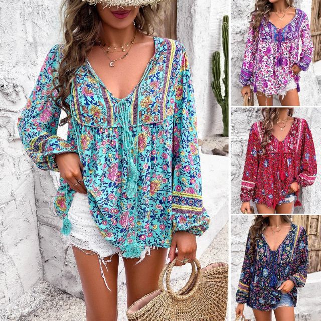 Brusinski® | Boho Paisley Blouse For Women