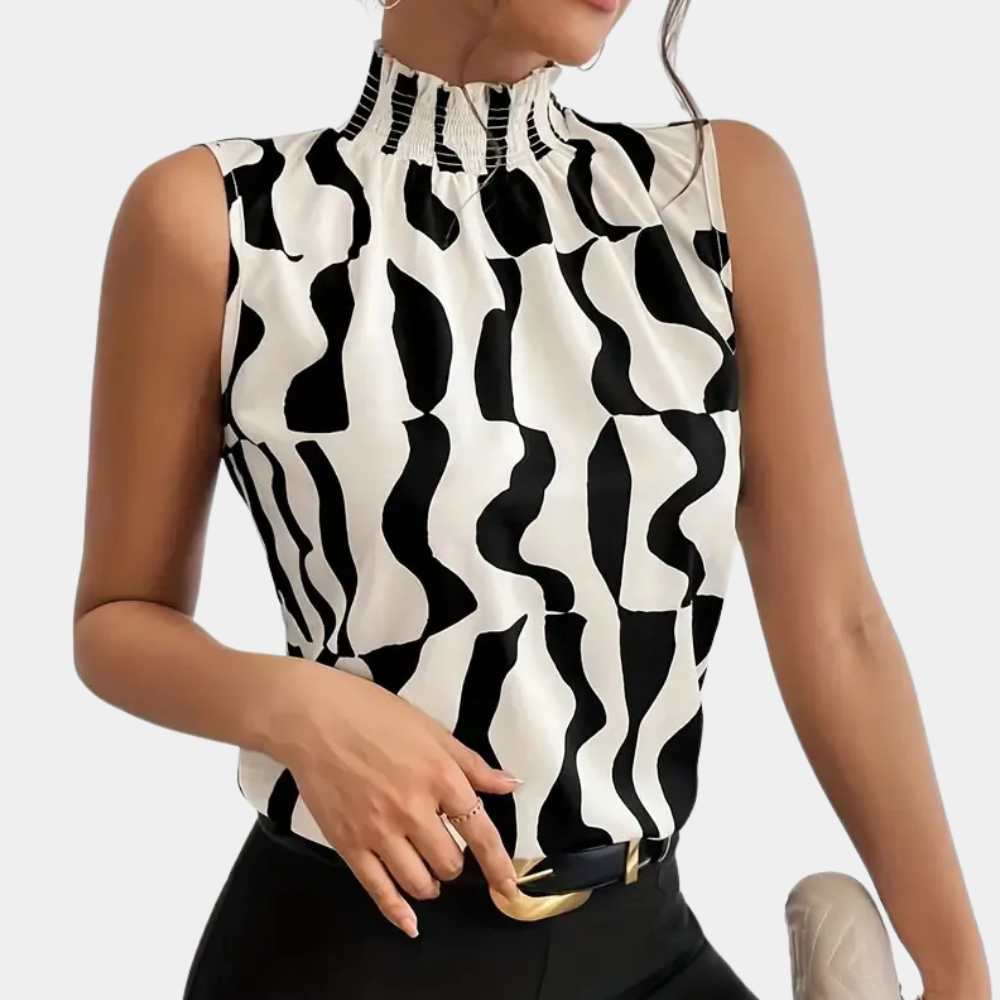 Romina® | Sophistiqué à col montant T-shirt
