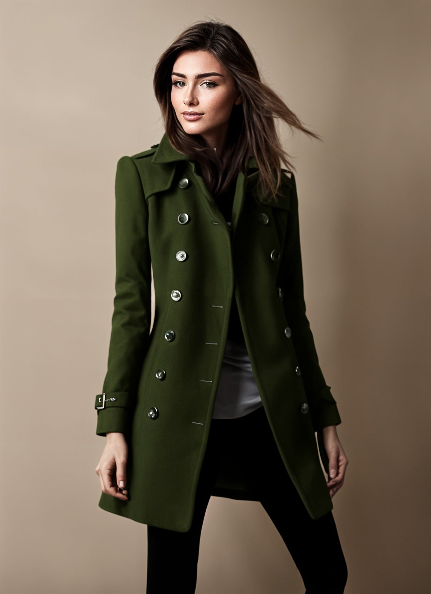Camila® | Elegant winter jacket for women with buttons
