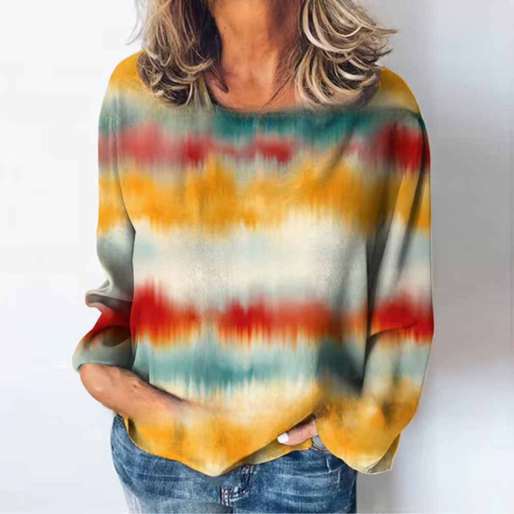 Britta | Casual sweater with a color gradient