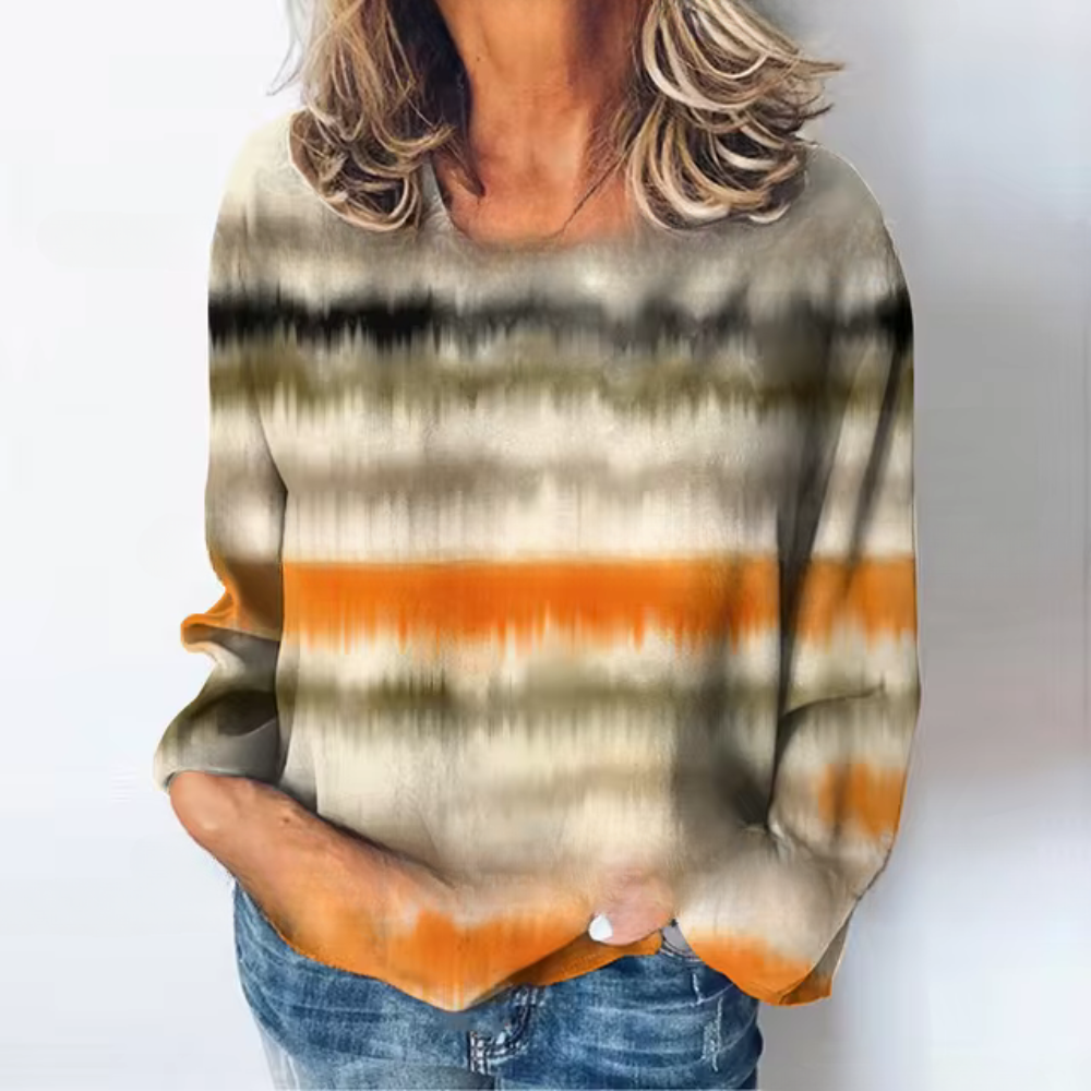 Britta | Casual sweater with a color gradient