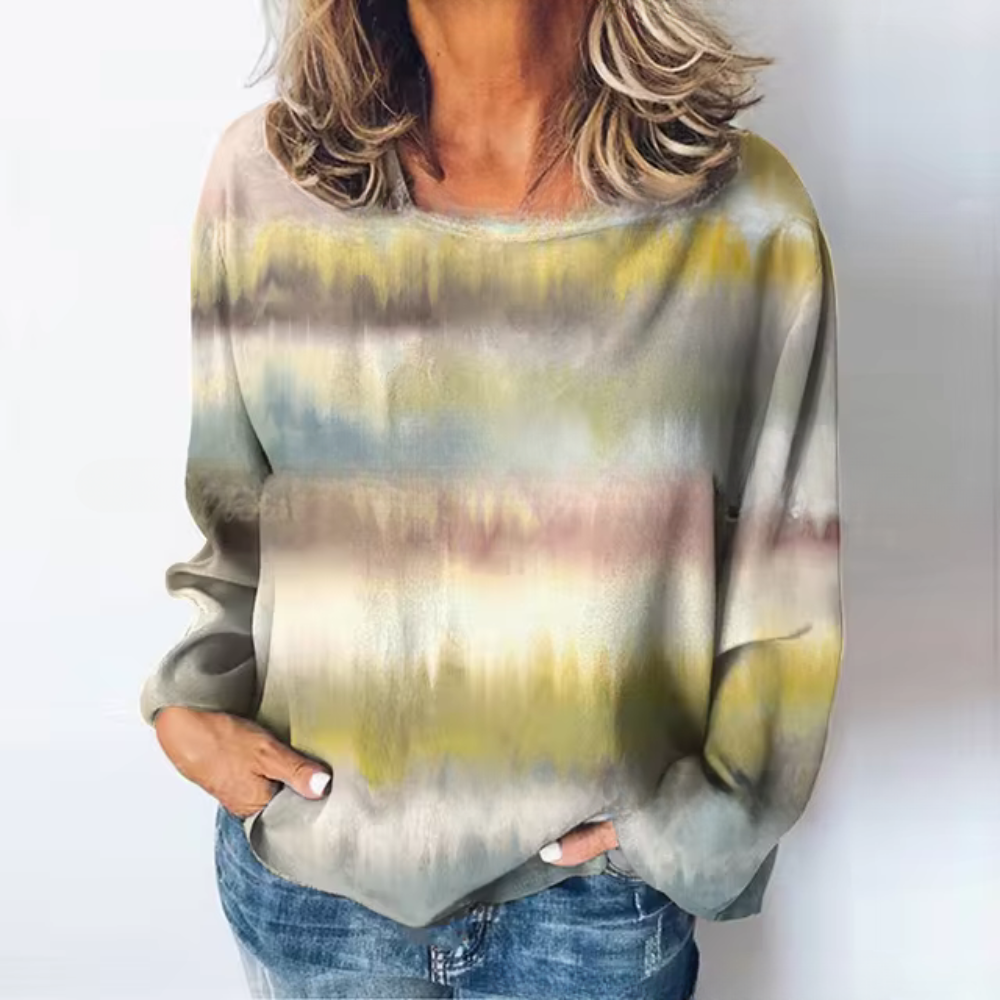 Britta | Casual sweater with a color gradient