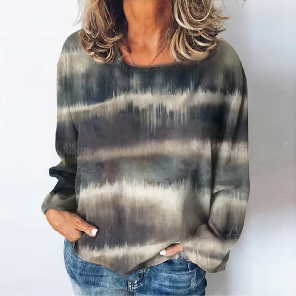 Britta | Casual sweater with a color gradient