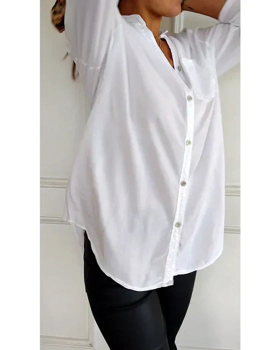 Jessica® | Casual Top With Buttons And Sequins