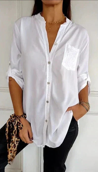 Jessica® | Casual Top With Buttons And Sequins